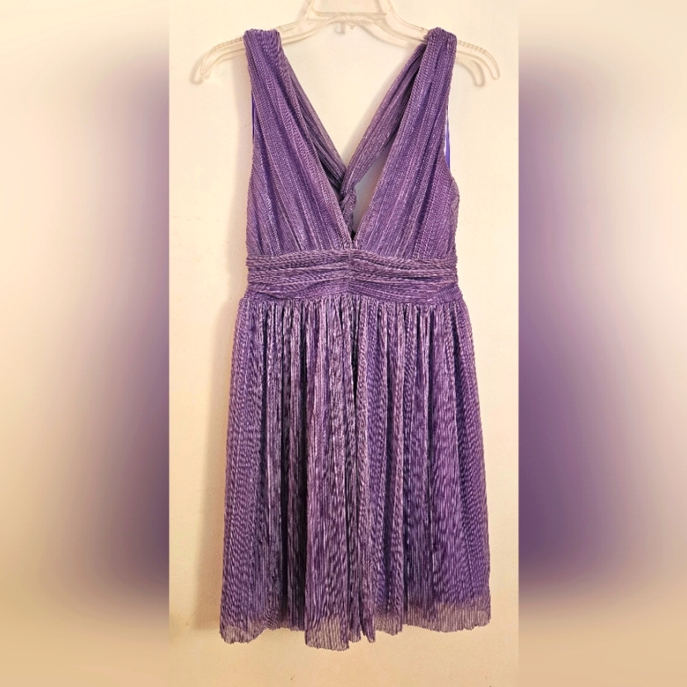 Sparkly Purple Sleeveless Dress